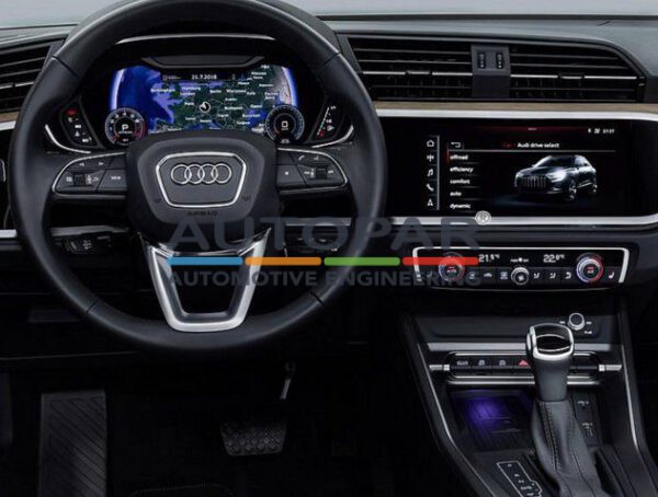 Dashboard Audi Q3 parkeersensoren