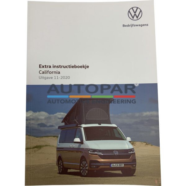 Volkswagen T6 California Camper instructieboekje Autopar